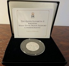 Jubilee Mint 2017 Queen Elizabeth II Birthday Silver Proof Piedfort Coin + COA