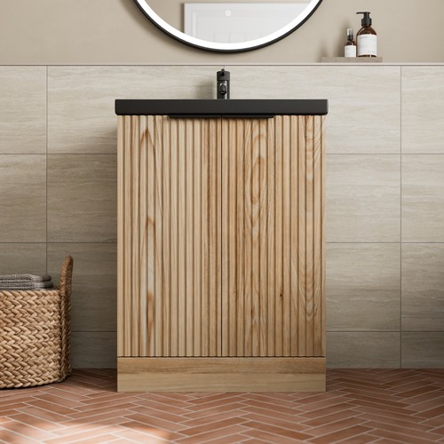Fluted 600mm wood - fluted,