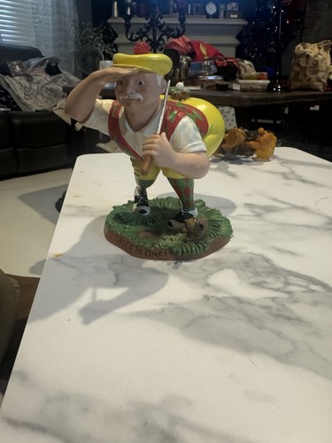 Vintage resin golfer statue - vintage,