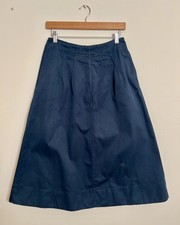 TOAST Cotton Skirt A Line Navy