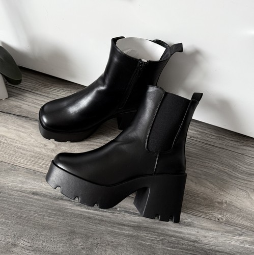 Womens black platform ankle - womens,