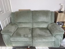 Two Seater Recliner Sofa Lime Green Paul Simon (2 available for price of 1)