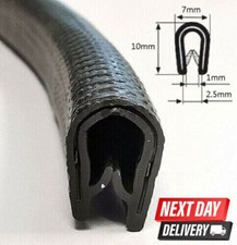 5m Length Van Conversion Window Black Knock On Trim 2-4mm Edging PVC Rubber Trim