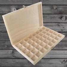 Wooden 40 Sections Gemstone Display Storage Case Presentation Clasp Closure DIY