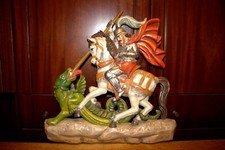 Vtg x16 hand carved wood - 17"x16",