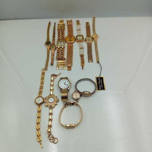 Mixed lot mostly ladies gold - lot,