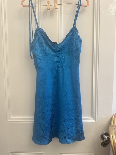 Zara blue satin - zara, jacquard
