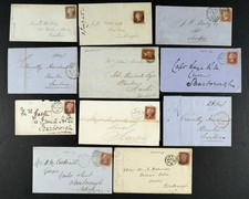 Scarborough Postal history. Envelopes etc Rowney Farm, Market Drayton. 1840s-70s