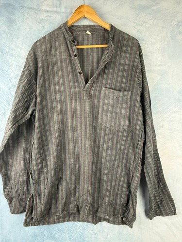 Vintage style striped grandad - vintage,