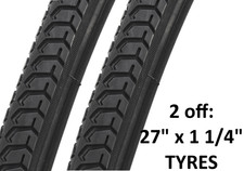 27 x 1 1/4 32-630 TYRES x2