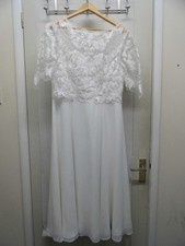 Joanna Hope Women's White Polyester Wedding dress 10 New without tags CG S95