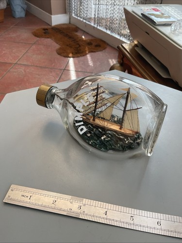 Vintage retro ship bottle - ship, in