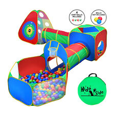 5Pc Kids Ball Pit Tents And Tunnels Toddler Jungle Gym Play Tent Balls Not Incl.