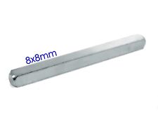 Door Handle Spindle Bar Square Rod Through Door 8mm x 90-140mm Lever Knob