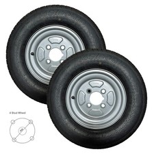 Pair of 145 R10 Trailer Wheel