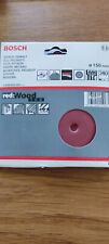 Bosch 2608605091 Random orbit sanding discs 150mm,240G,Red for wood.Pack of 5
