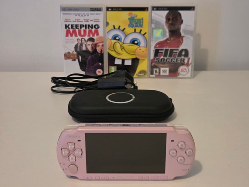 Psp 3000 pink bundle - pink,