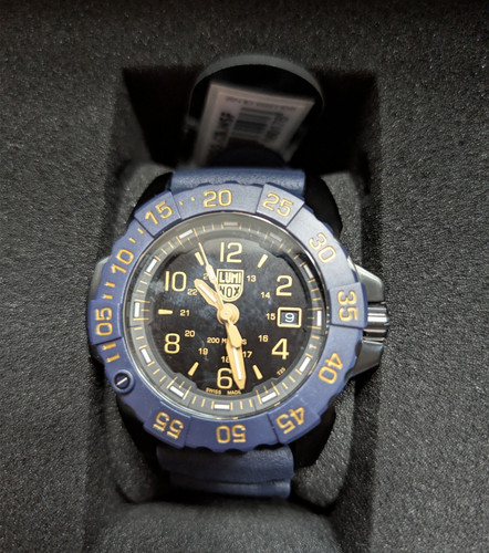 Luminox back blue - blue, seal