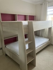 Beautiful Bran New Beige Solid Wooden Bunk Beds With a Matching Desk £325