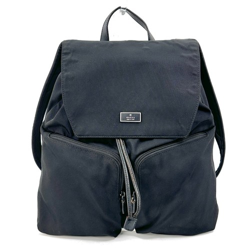 Gucci leather canvas rucksack - leather,