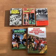 5 New Zealand ‘All Blacks’  Rugby Union Books - General Interest
