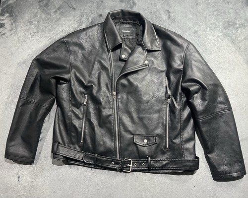 Pull bear faux leather - leather, biker