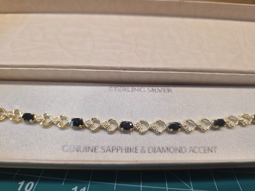 Sterling silver bracelet with - sterling,