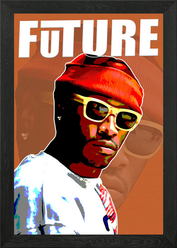 Future rapper framed wall art - framed,