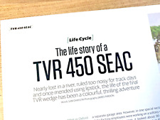 TVR 450 SEAC LIFE STORY OF THE LAST ONE  FRAMEABLE ORIGINAL CAR ROAD TEST REVIEW