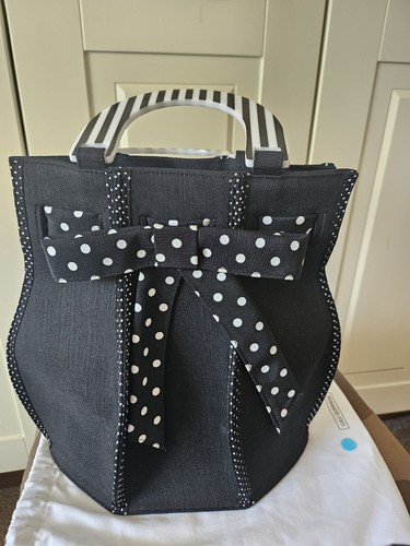 Lulu guinness black white bag - guinness,
