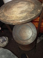 SOLD AS SEEN... Authentic Antique Wooden Folding Cake Display Stand