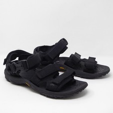 Merrell Mens Kahuna 3-Strap Black Adjustable Strap Hiking Sandals Size 10
