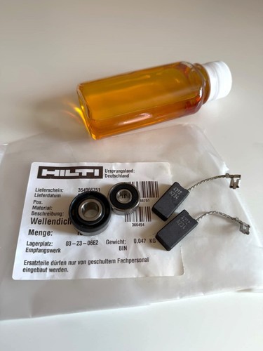 Carbon brushes armature - carbon, +