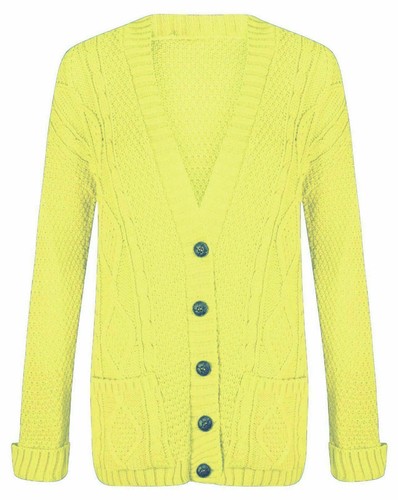 Grandad cable knit cardigan - grandad,