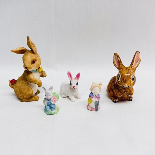 Vtg five bunnies - five,