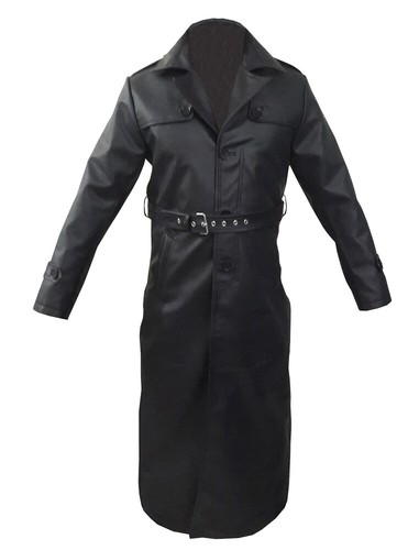 Mens trench coat real cow - coat,