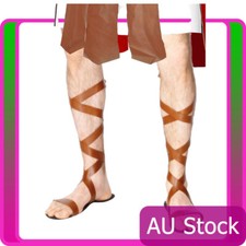 Spartan Greek Warrior Roman Sandals Egyptian Mens Footwear Costume Accessories