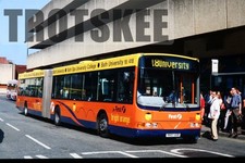 35mm Slide First Volvo B10LA Wright 2002 V607GGB c2002 Orig