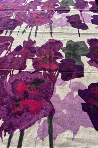 Vintage heals fabric pansies - vintage,