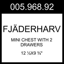 IKEA FJÄDERHARV Mini Chest