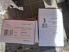 CROSSWATER 2 OUTLET Thermo Concealed Shower Valve with Backplate & Handles 