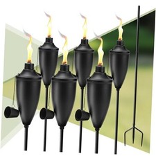 6 Pack Garden Torches for