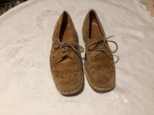 Suede shoes vintage ladies - vintage,