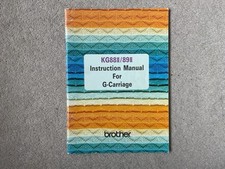 Brother Sewing Machine (Model KG88II/KG89II) Instruction Manual Garter Carriage