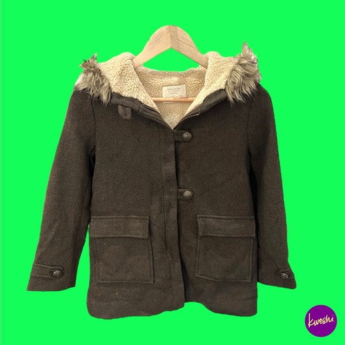 Zara girls military tweed pea - girls',