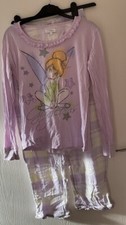 Disney Store Tinkerbell Tinker Bell Purple Pyjamas Size 6-8