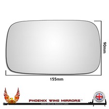 Left Hand Passenger Side Volvo V70 2006-2007 Convex Wing Door Mirror Glass