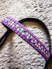 Bling Browband Purple Multi