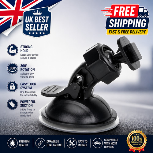 Universal car dash cam - dash, suction