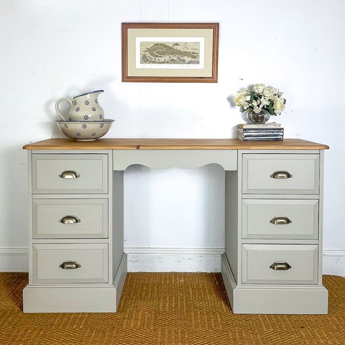 Solid pine double - , pedestal